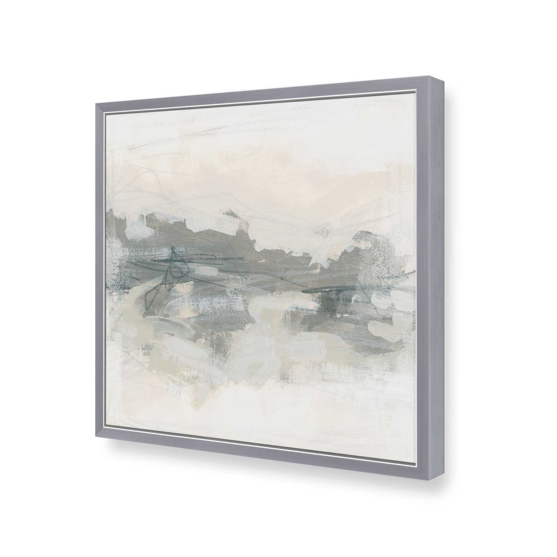 [Color:Polished Chrome], Picture of art in a Polished Chrome frame at an angle