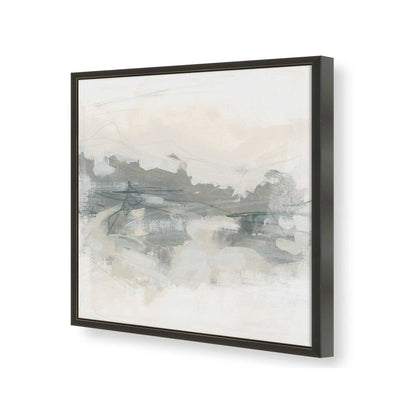 [Color:Satin Black], Picture of art in a Satin Black frame at an angle