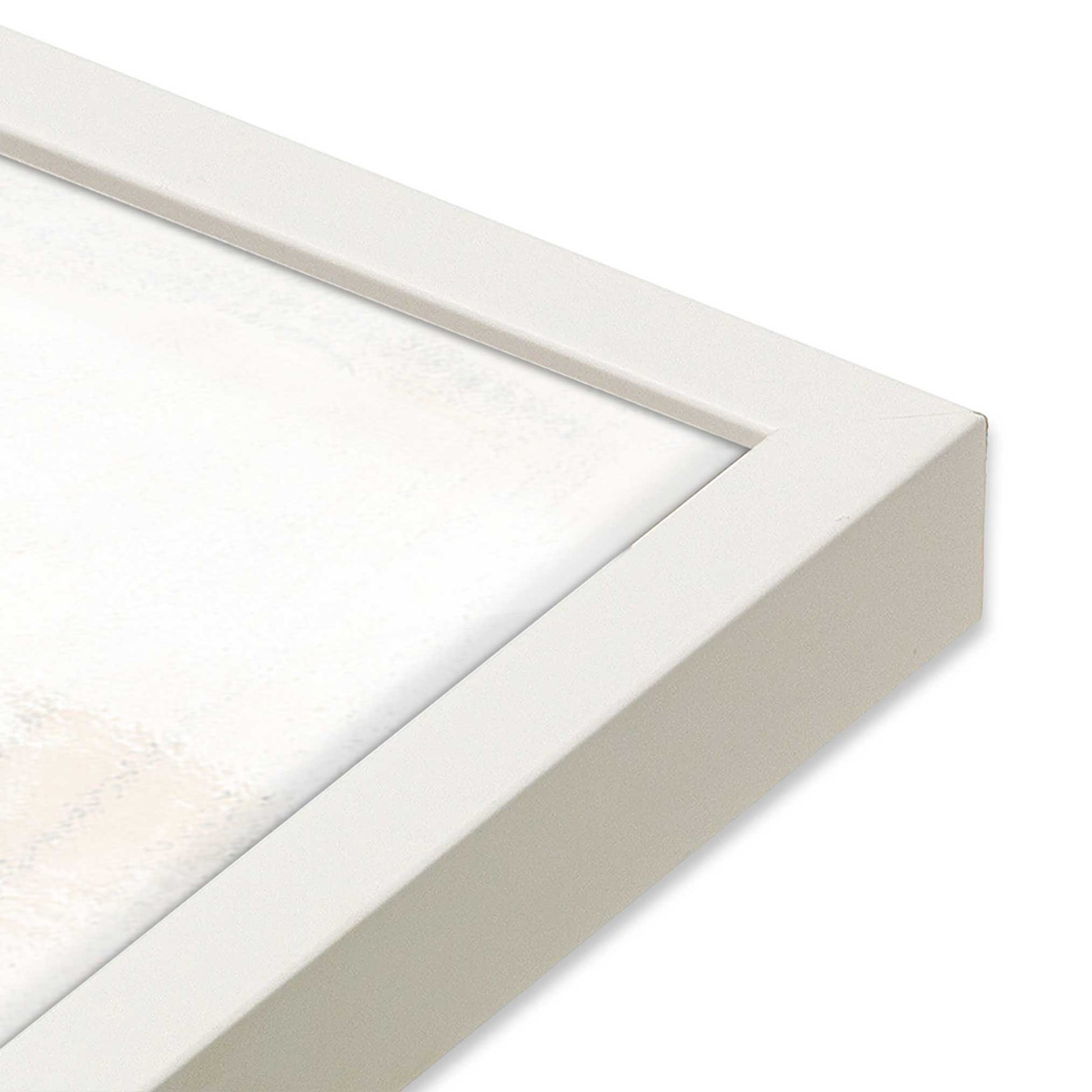 [Color:Opaque White], Picture of art in a Opaque White frame of the corner