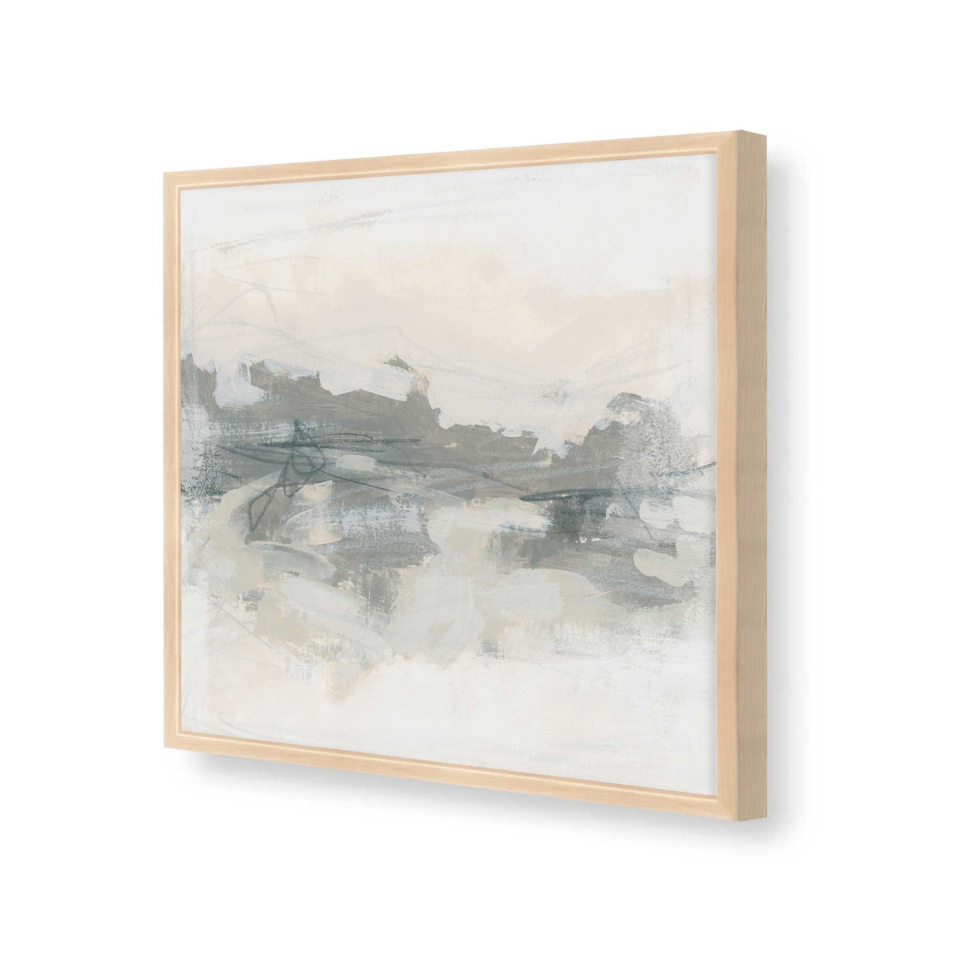 [Color:Raw Maple], Picture of art in a Raw Maple frame at an angle
