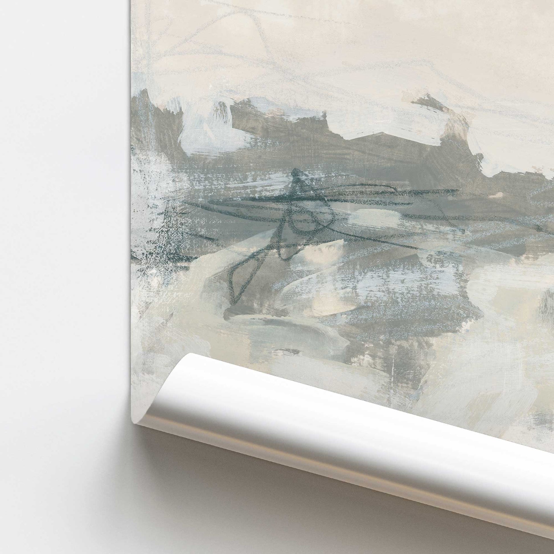 [color:Rolled Print], Picture of close up of art