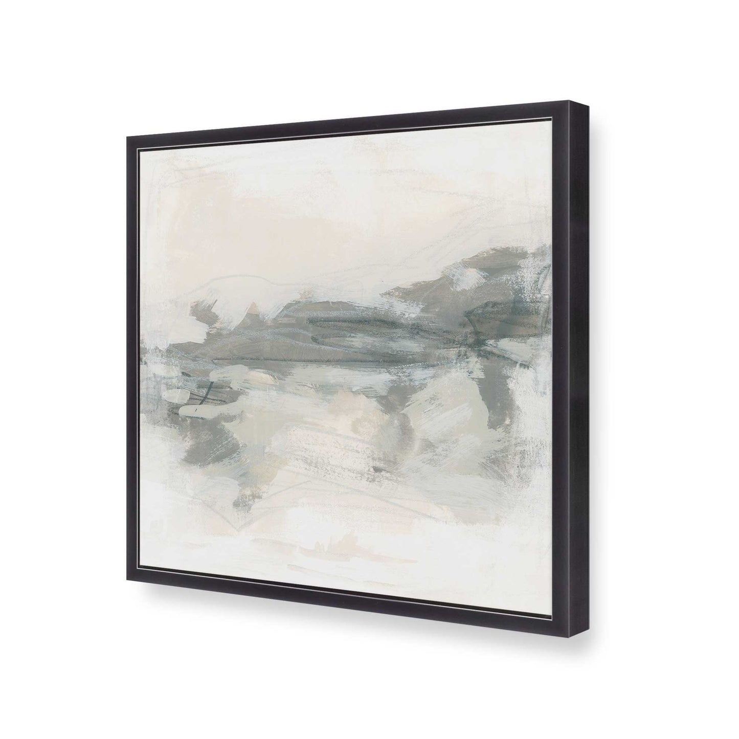 [Color:Weathered Zinc], Picture of art in a Weathered Zinc frame at an angle