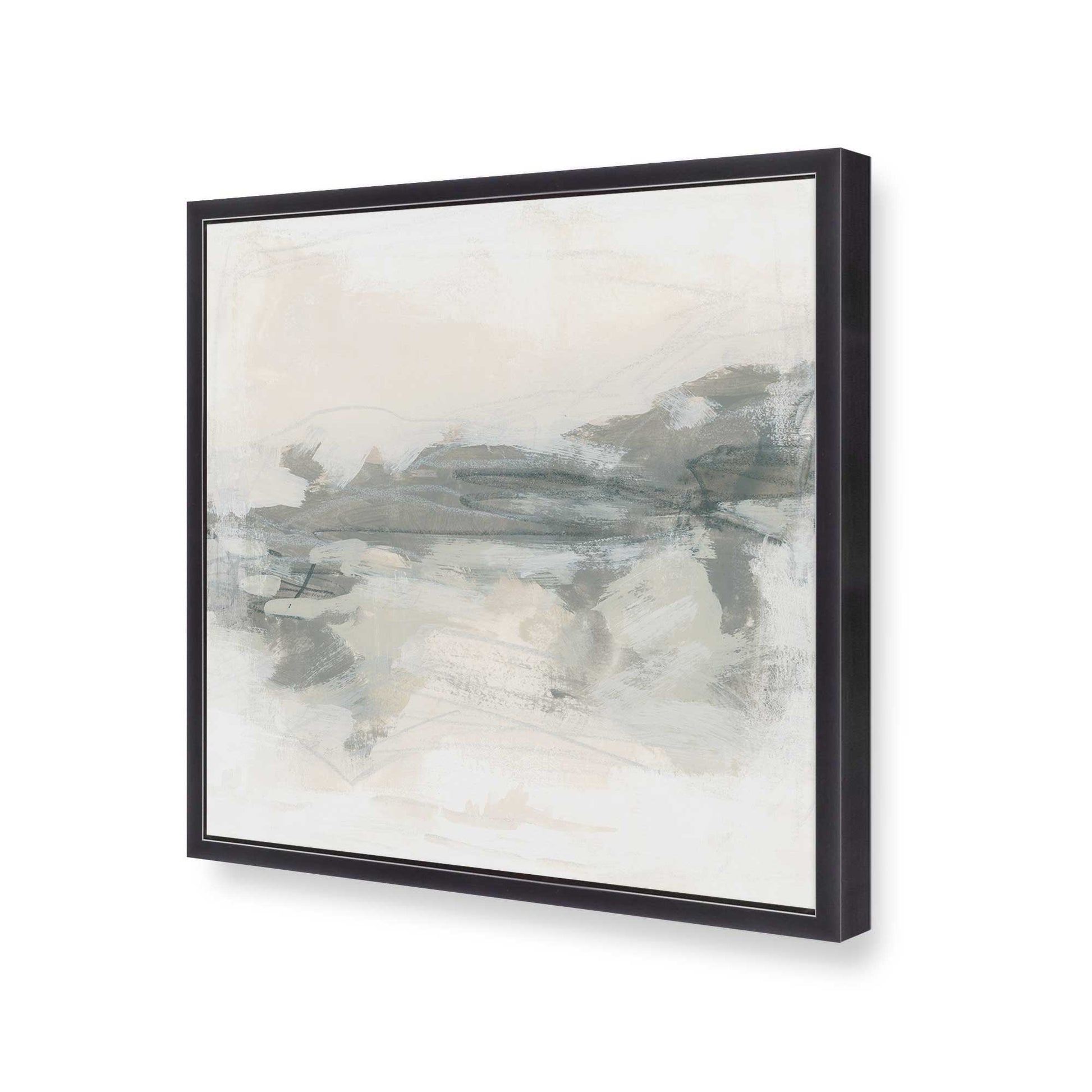 [Color:Weathered Zinc], Picture of art in a Weathered Zinc frame at an angle