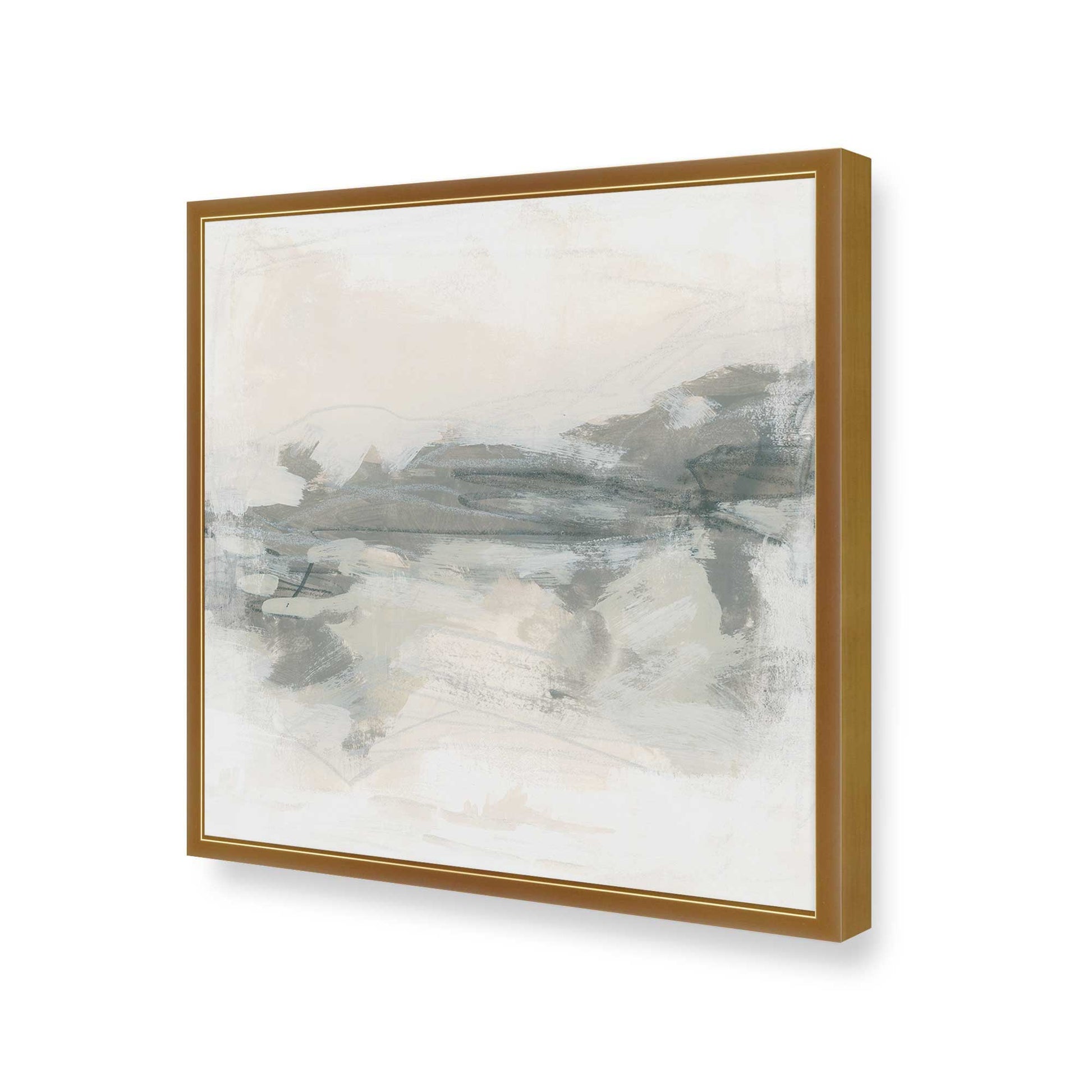 [Color:Polished Gold], Picture of art in a Polished Gold frame at an angle