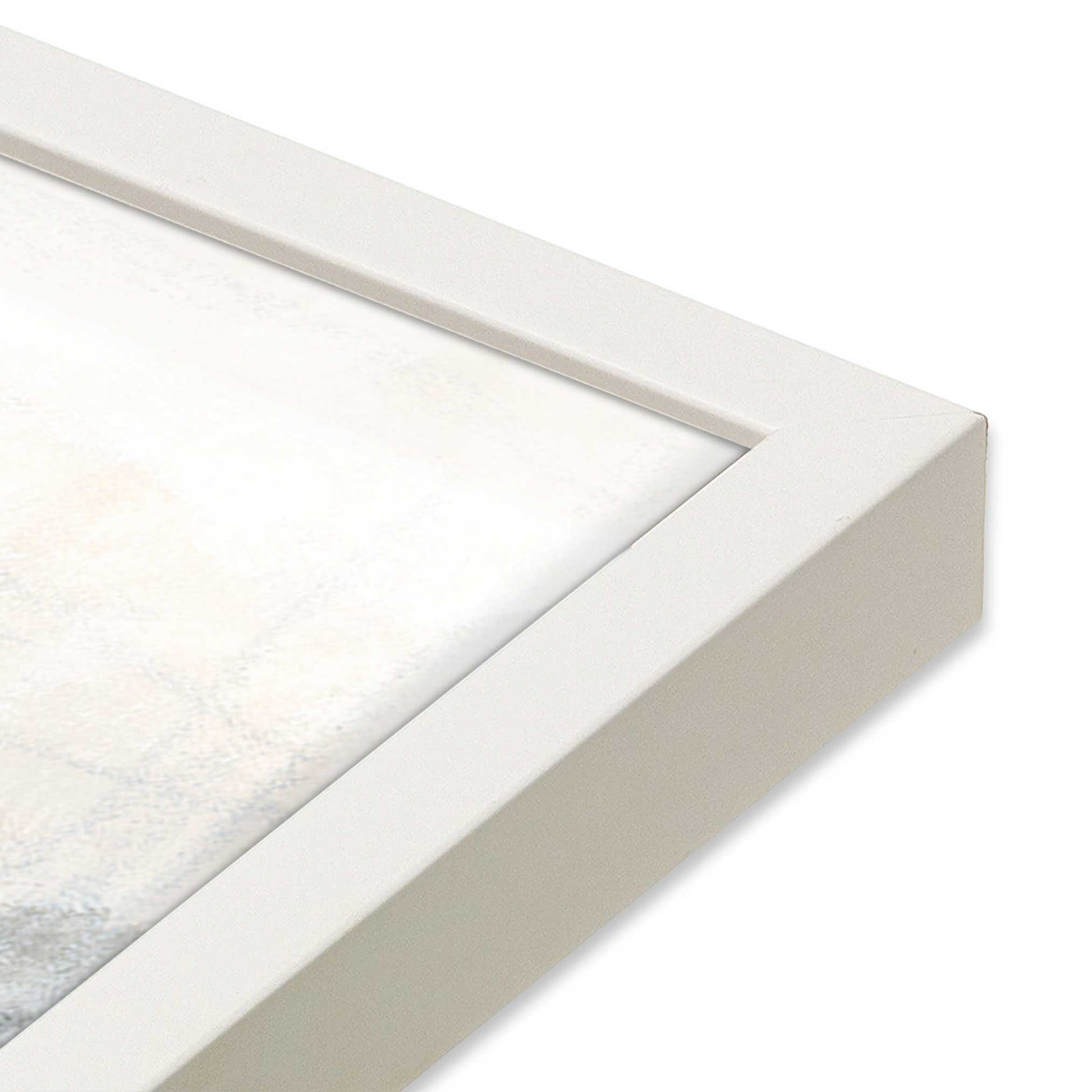 [Color:Opaque White], Picture of art in a Opaque White frame of the corner