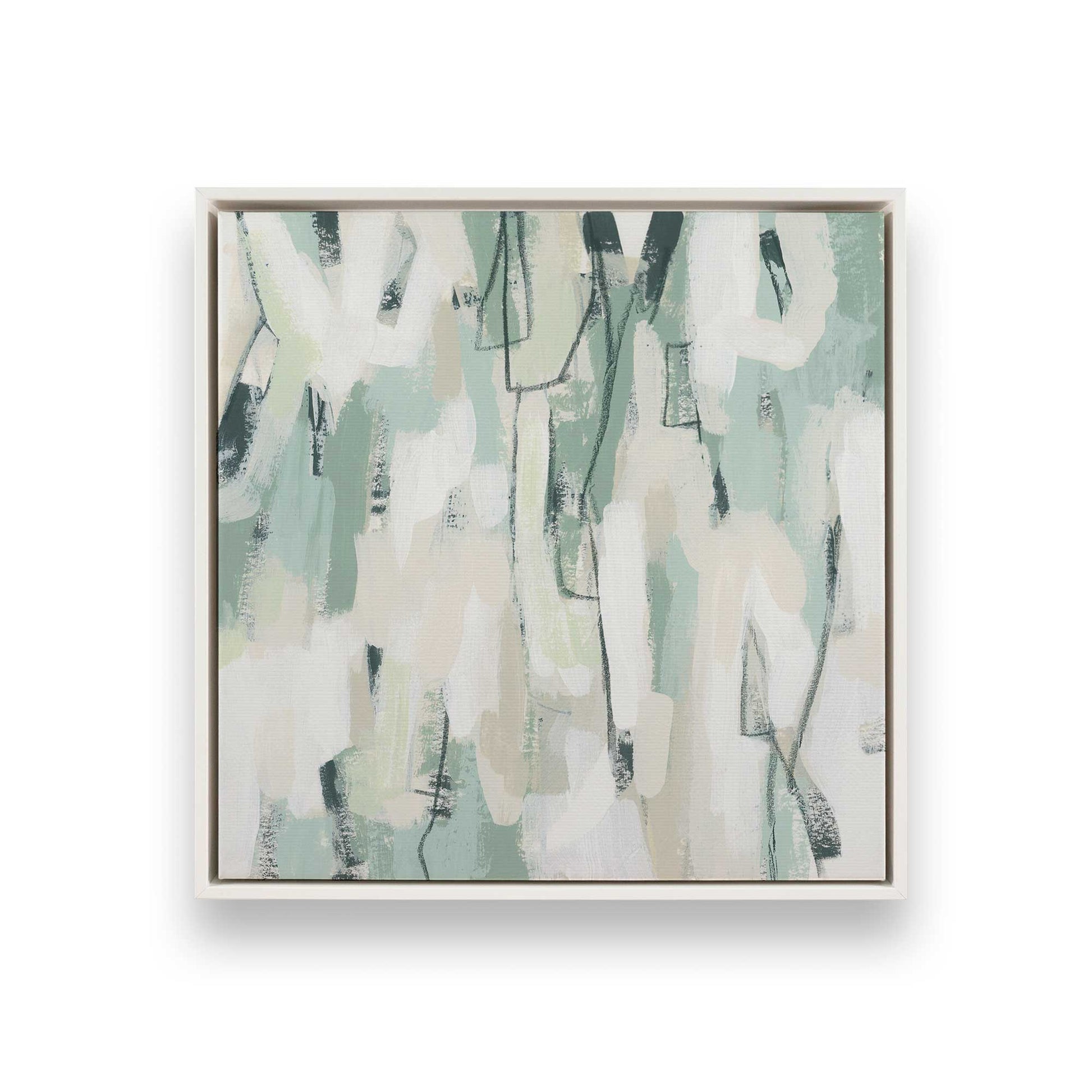 [Color:Opaque White], Picture of art in a White frame