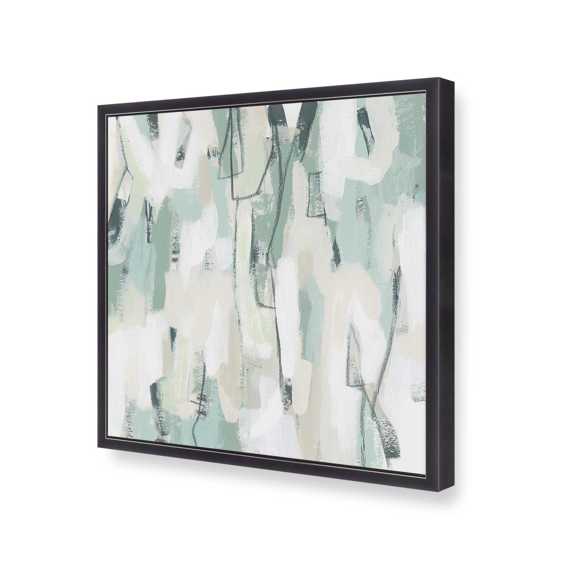 [Color:Weathered Zinc], Picture of art in a Weathered Zinc frame at an angle