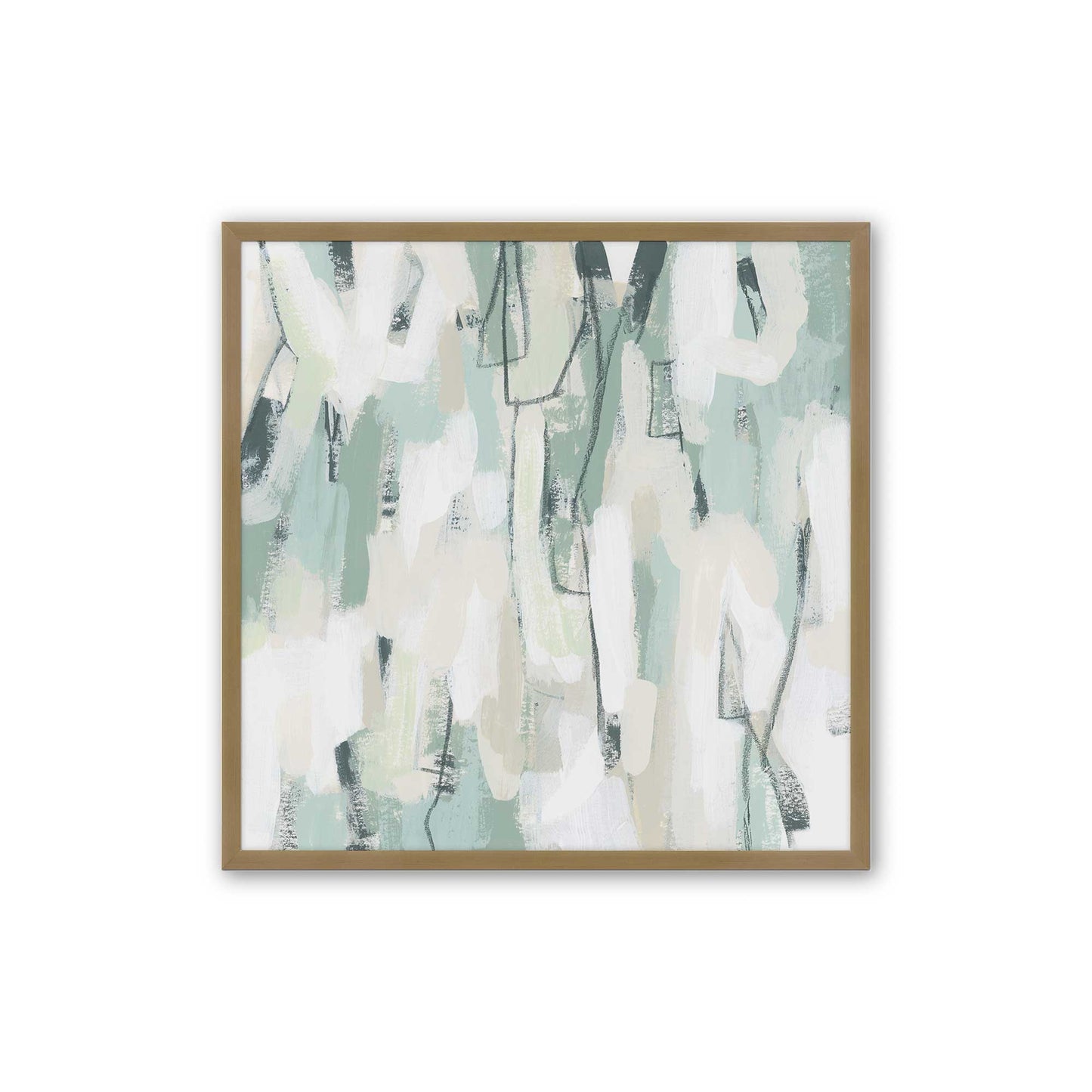 [Color:Brushed Gold], Picture of art in a Brushed Gold frame