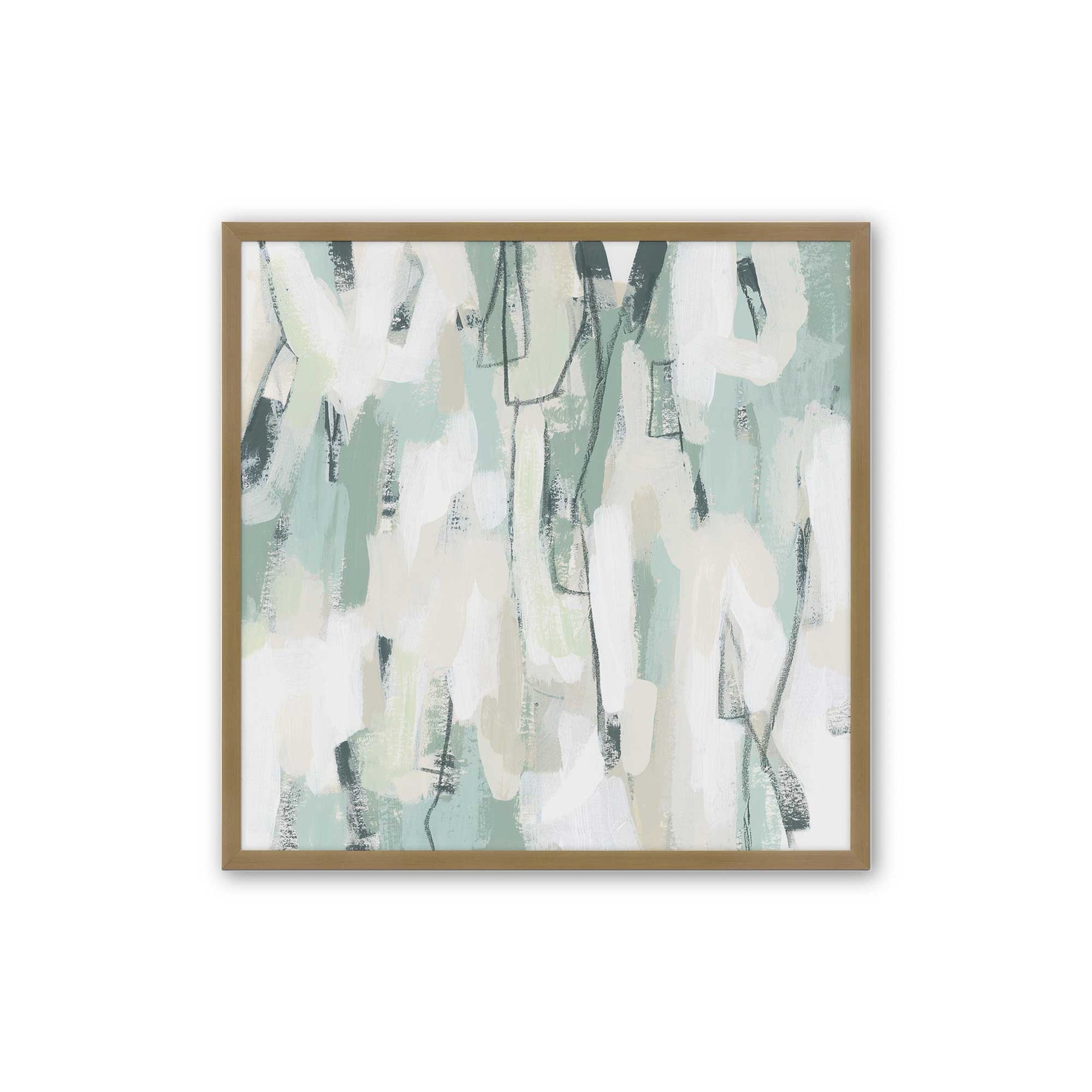 [Color:Brushed Gold], Picture of art in a Brushed Gold frame
