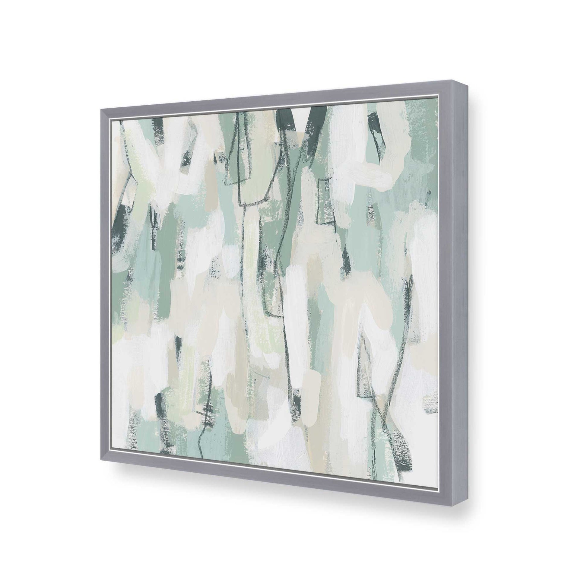 [Color:Polished Chrome], Picture of art in a Polished Chrome frame at an angle