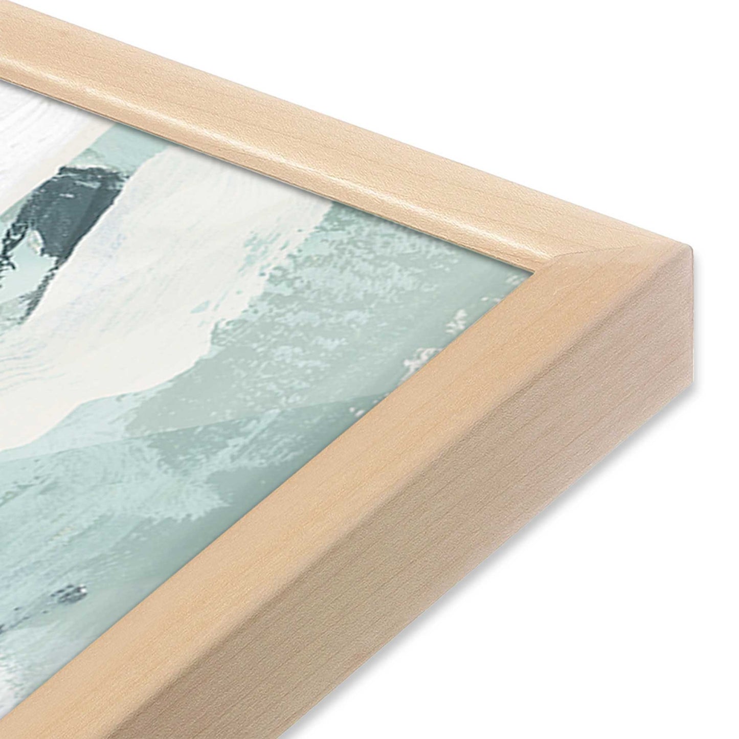 [Color:Raw Maple], Picture of art in a Raw Maple frame of the corner