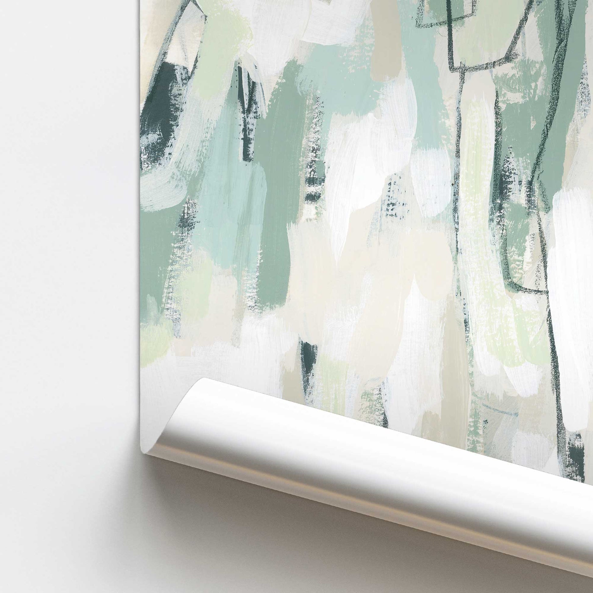 [color:Rolled Print], Picture of close up of art