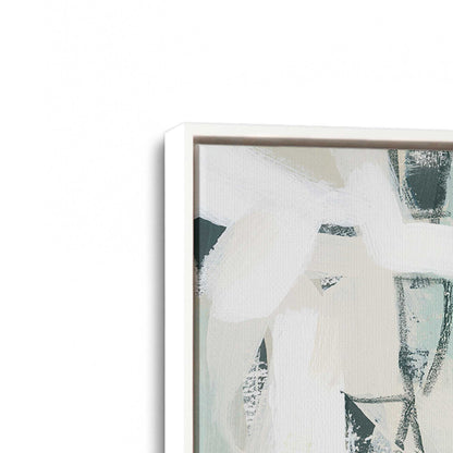 [Color:Opaque White], Picture of art in a White frame at an angle