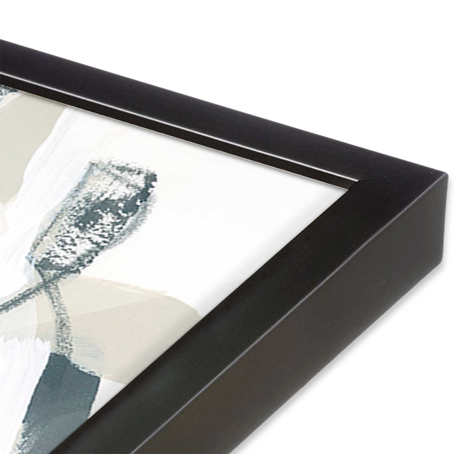 [Color:Weathered Zinc], Picture of art in a Weathered Zinc frame of the corner