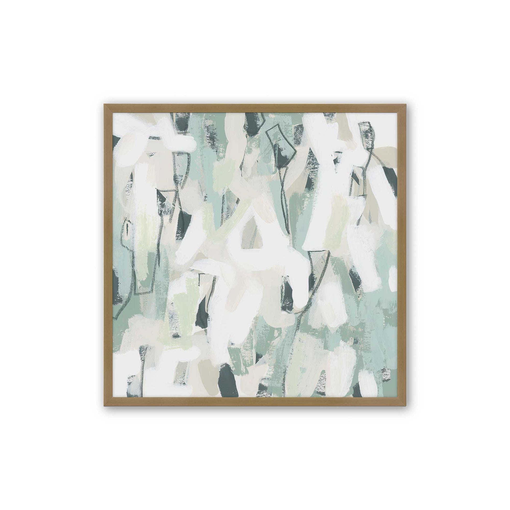 [Color:Brushed Gold], Picture of art in a Brushed Gold frame