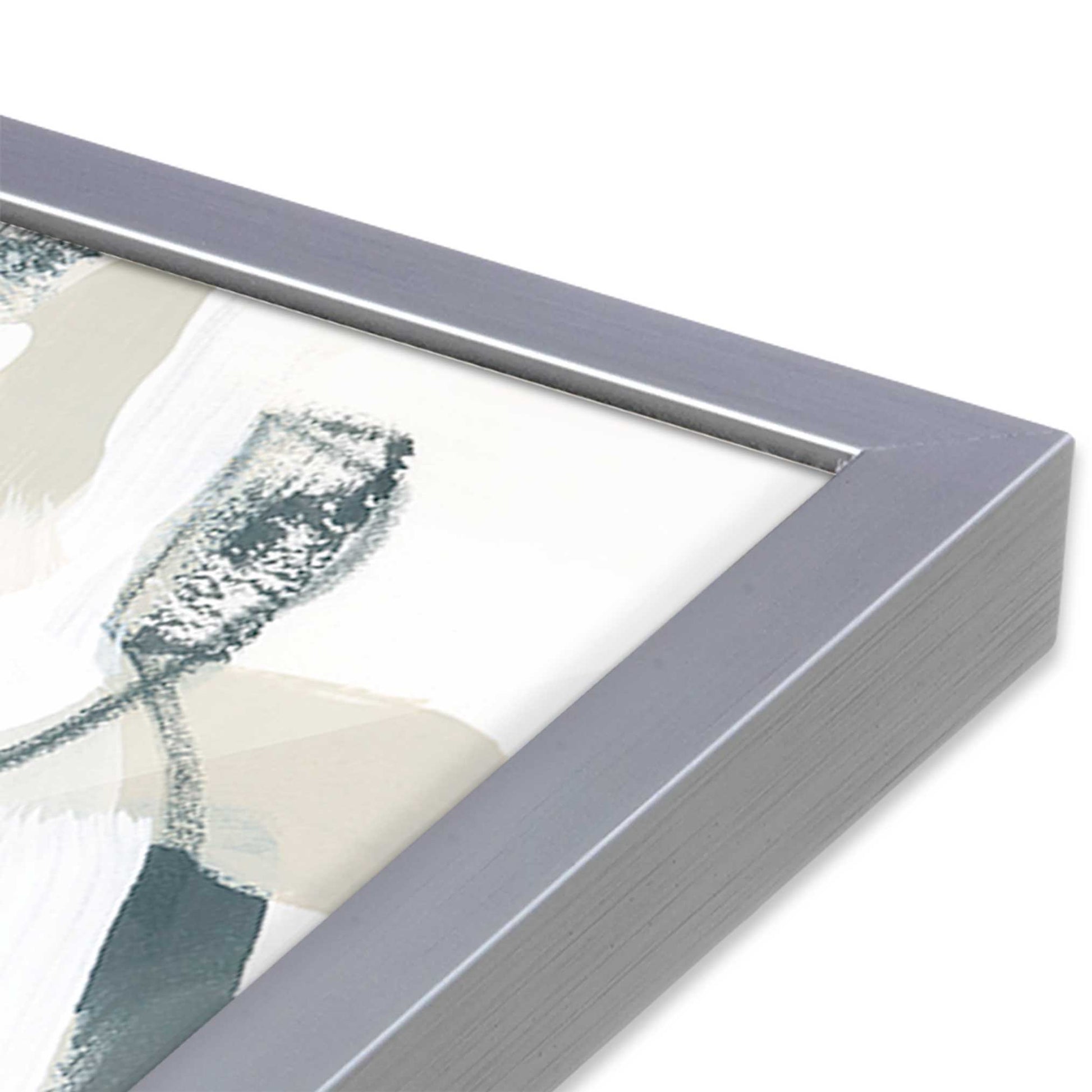 [Color:Polished Chrome], Picture of art in a Polished Chrome frame of the corner