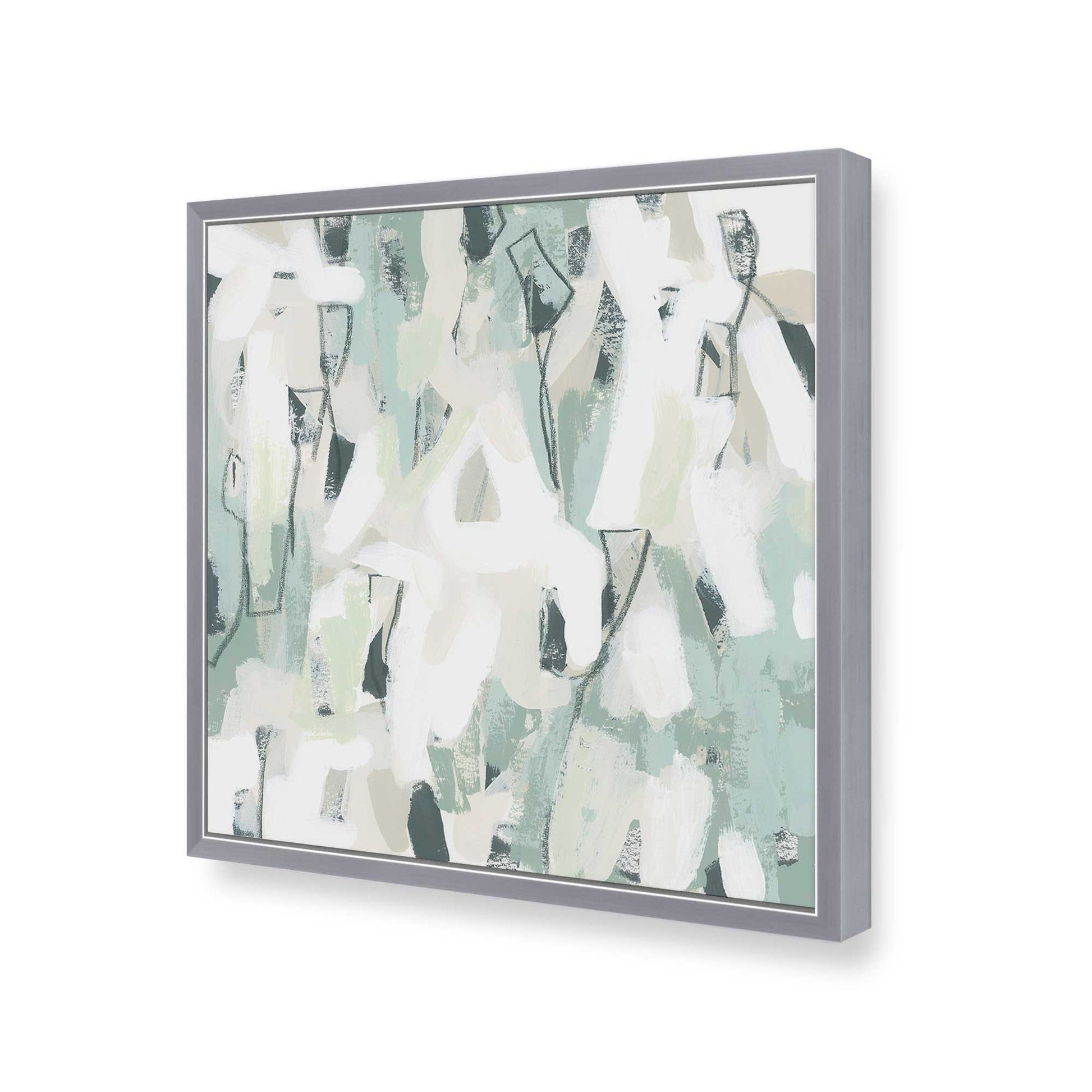 [Color:Polished Chrome], Picture of art in a Polished Chrome frame at an angle