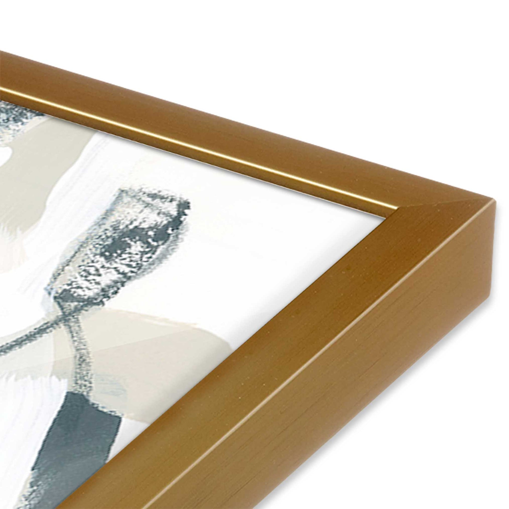 [Color:Polished Gold], Picture of art in a Polished Gold frame of the corner