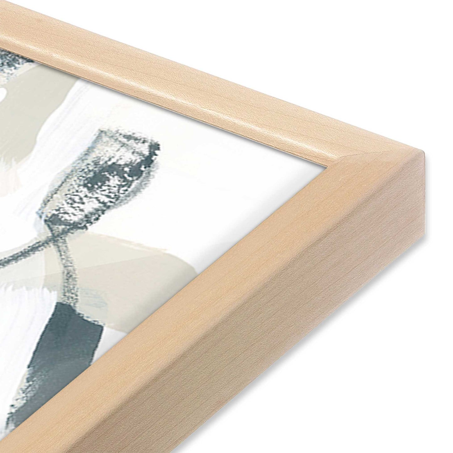 [Color:Raw Maple], Picture of art in a Raw Maple frame of the corner