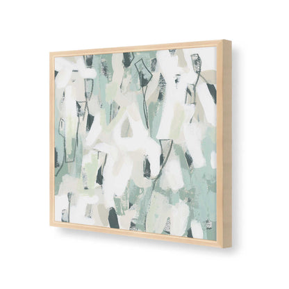 [Color:Raw Maple], Picture of art in a Raw Maple frame at an angle
