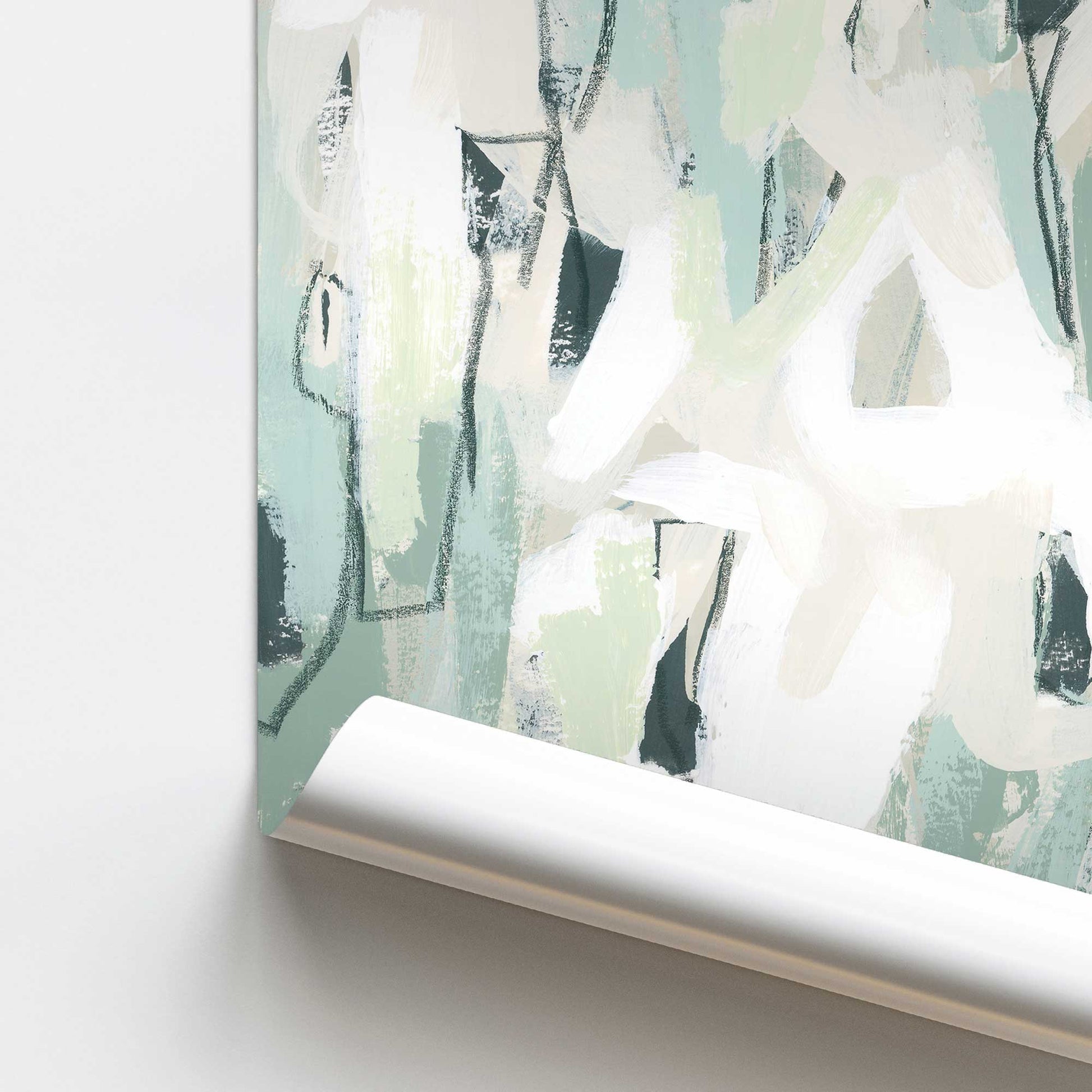 [color:Rolled Print], Picture of close up of art