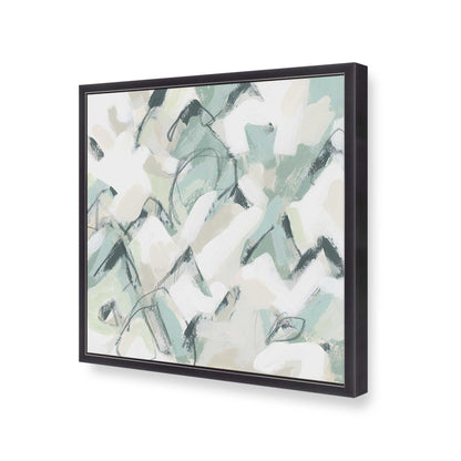 [Color:Weathered Zinc], Picture of art in a Weathered Zinc frame at an angle