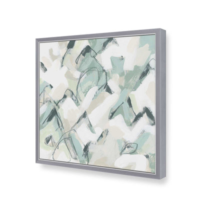 [Color:Polished Chrome], Picture of art in a Polished Chrome frame at an angle