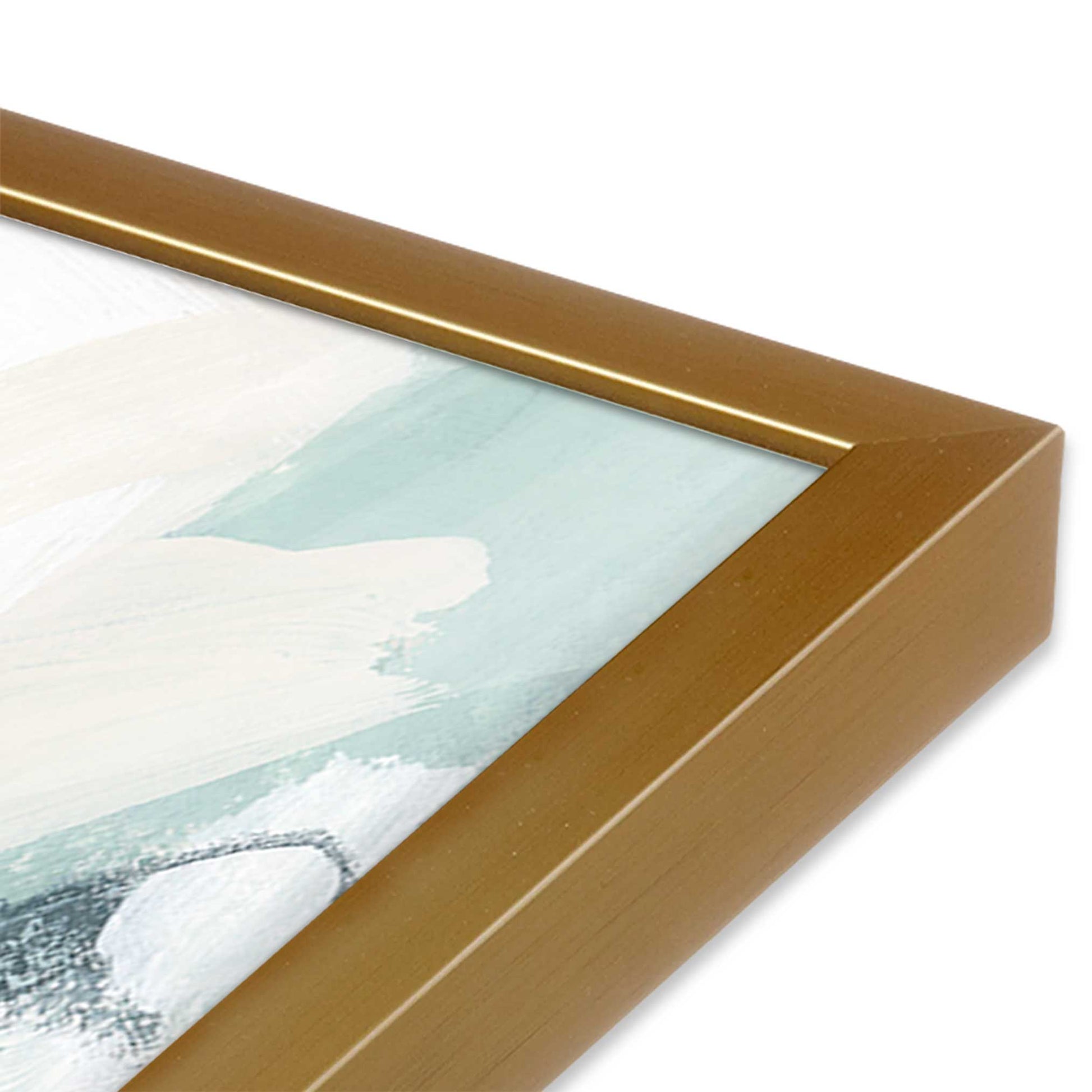 [Color:Polished Gold], Picture of art in a Polished Gold frame of the corner