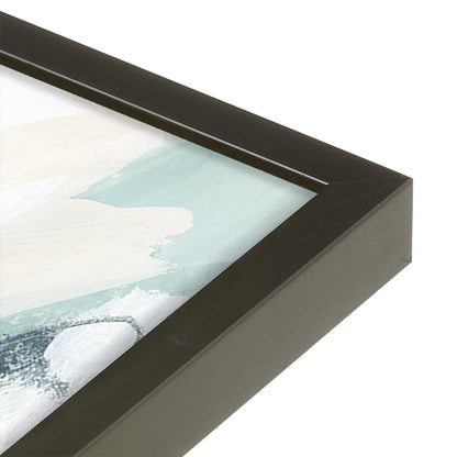 [Color:Satin Black], Picture of art in a Satin Black frame of the corner