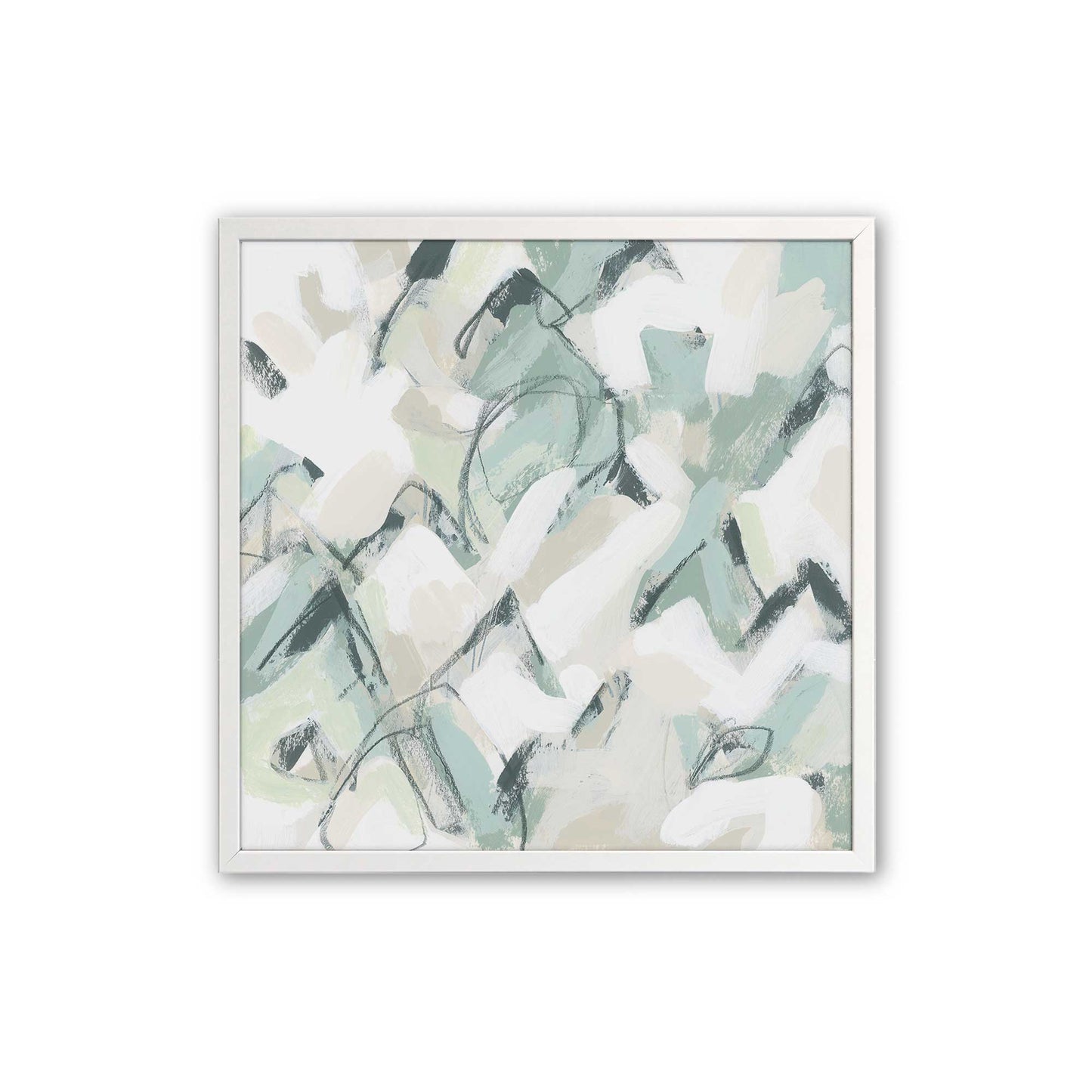 [Color:Opaque White], Picture of art in a Opaque White frame