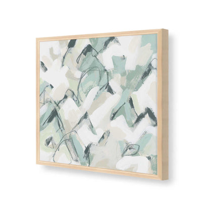 [Color:Raw Maple], Picture of art in a Raw Maple frame at an angle