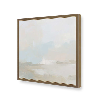 [Color:Brushed Gold], Picture of art in a Brushed Gold frame at an angle