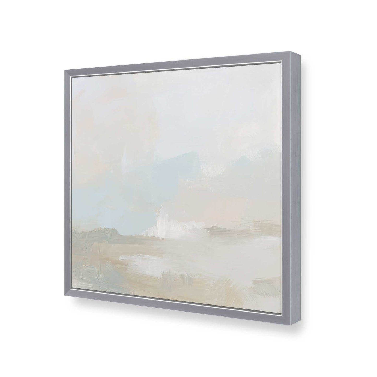 [Color:Polished Chrome], Picture of art in a Polished Chrome frame at an angle