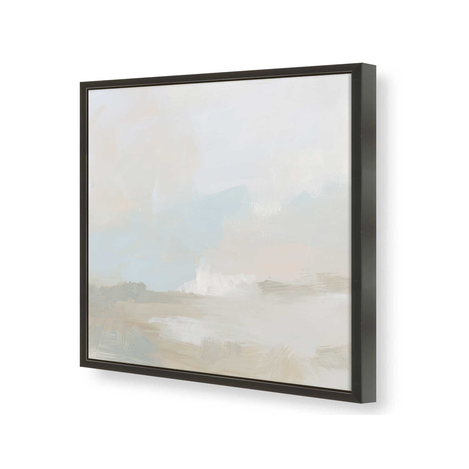 [Color:Satin Black], Picture of art in a Satin Black frame at an angle