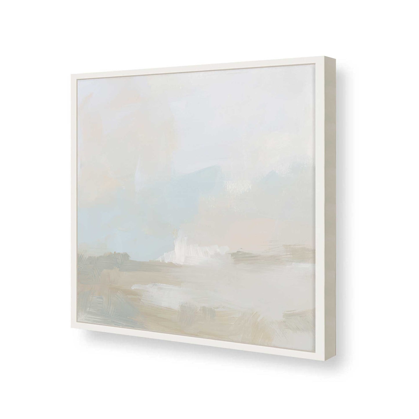 [Color:Opaque White], Picture of art in a Opaque White frame at an angle