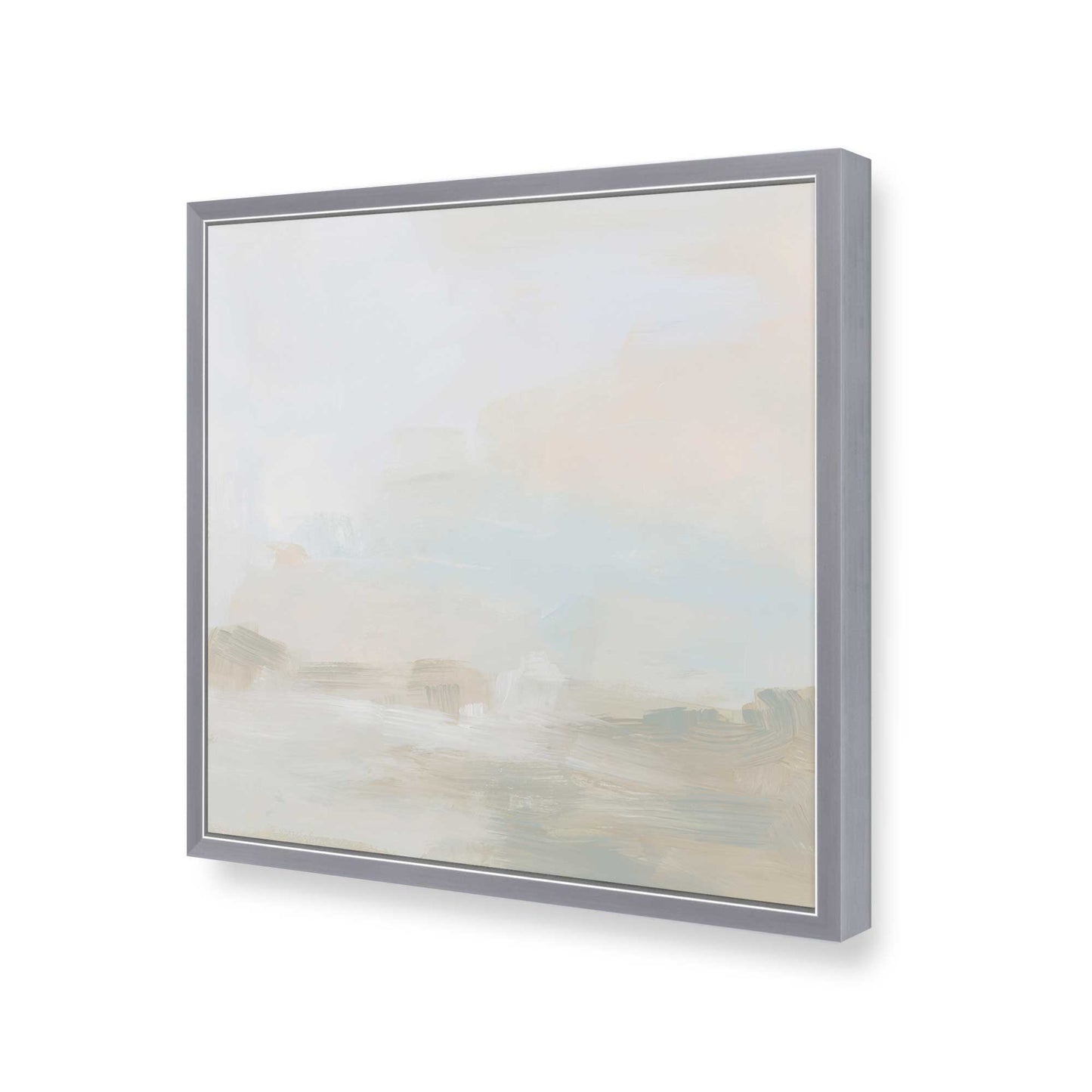 [Color:Polished Chrome], Picture of art in a Polished Chrome frame at an angle