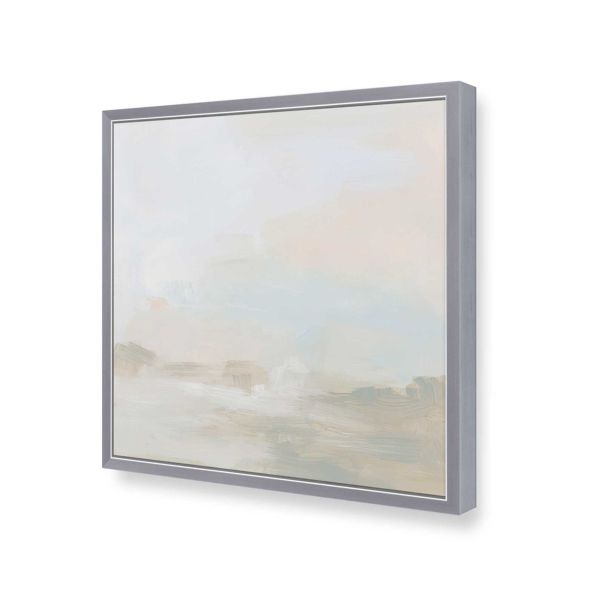 [Color:Polished Chrome], Picture of art in a Polished Chrome frame at an angle