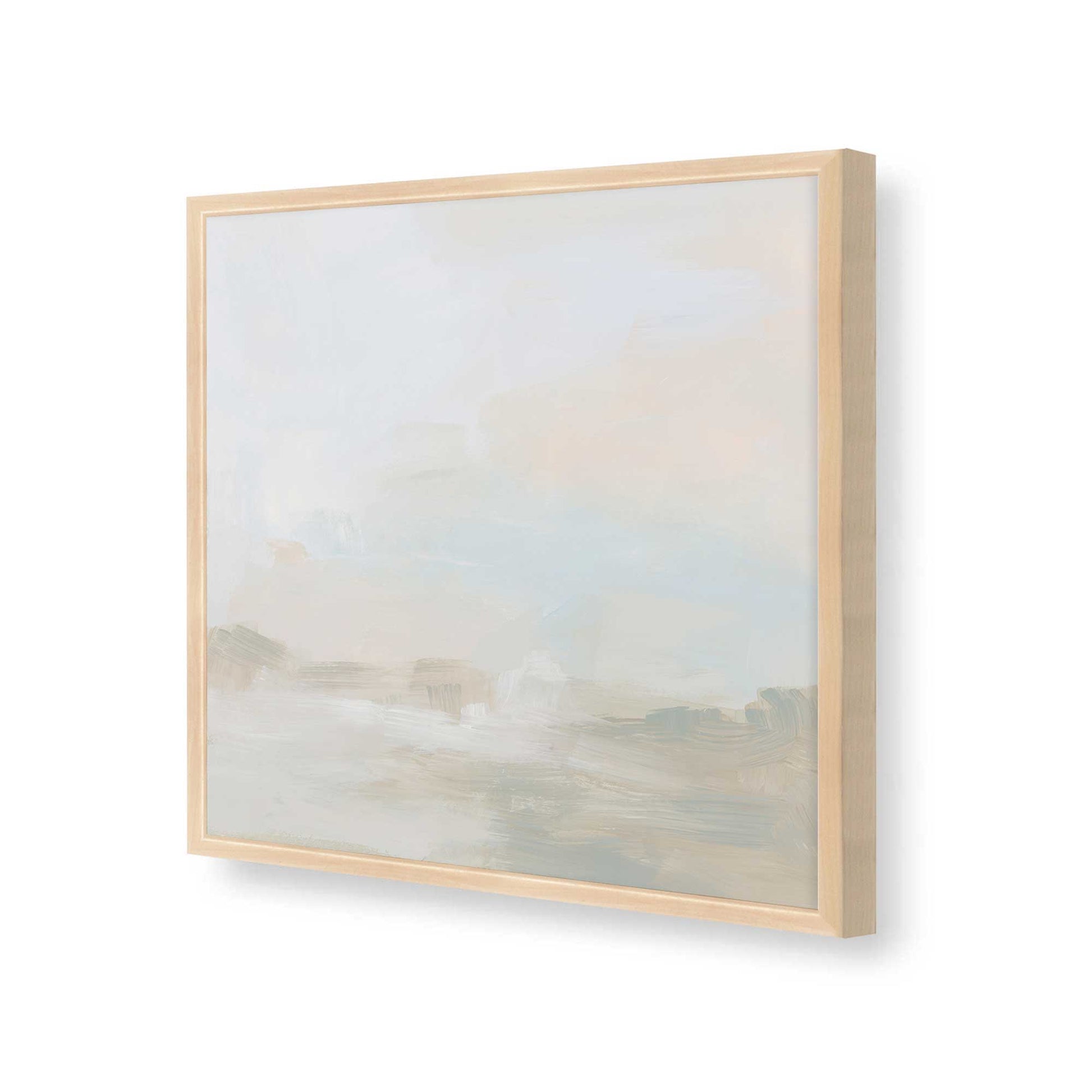 [Color:Raw Maple], Picture of art in a Raw Maple frame at an angle