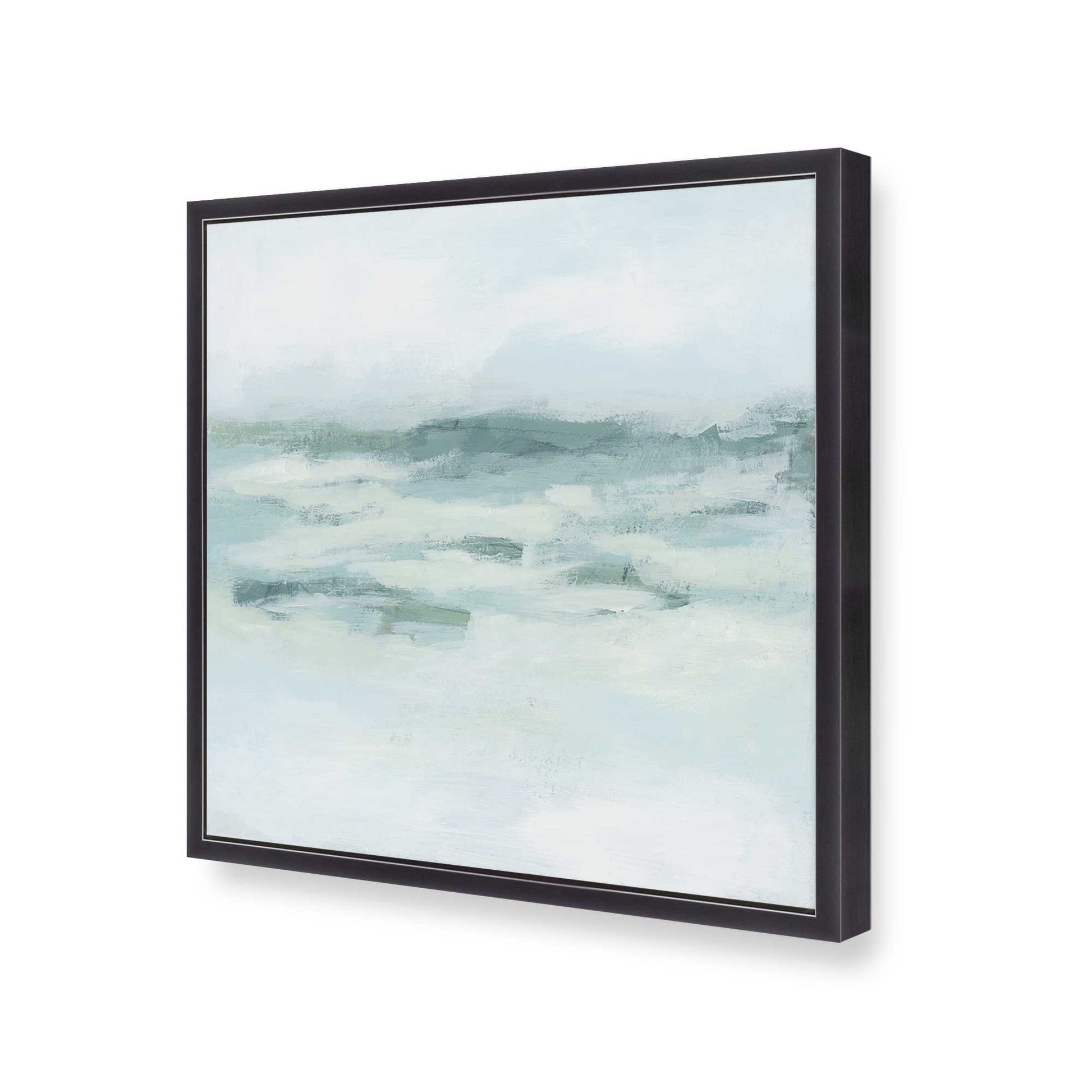 [Color:Weathered Zinc], Picture of art in a Weathered Zinc frame at an angle