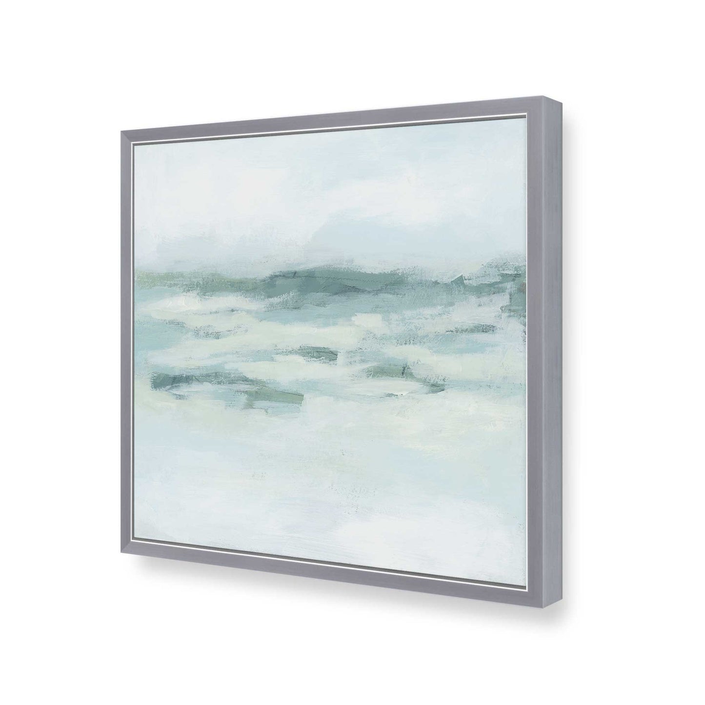 [Color:Polished Chrome], Picture of art in a Polished Chrome frame at an angle