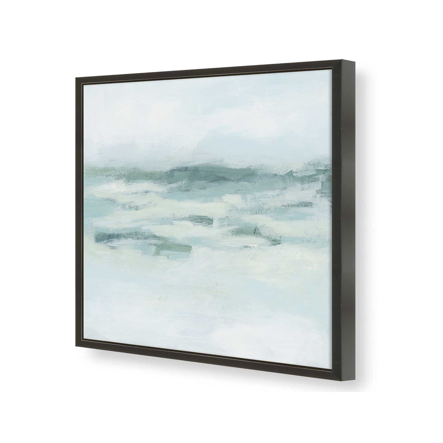 [Color:Satin Black], Picture of art in a Satin Black frame at an angle