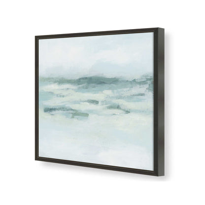 [Color:Satin Black], Picture of art in a Satin Black frame at an angle