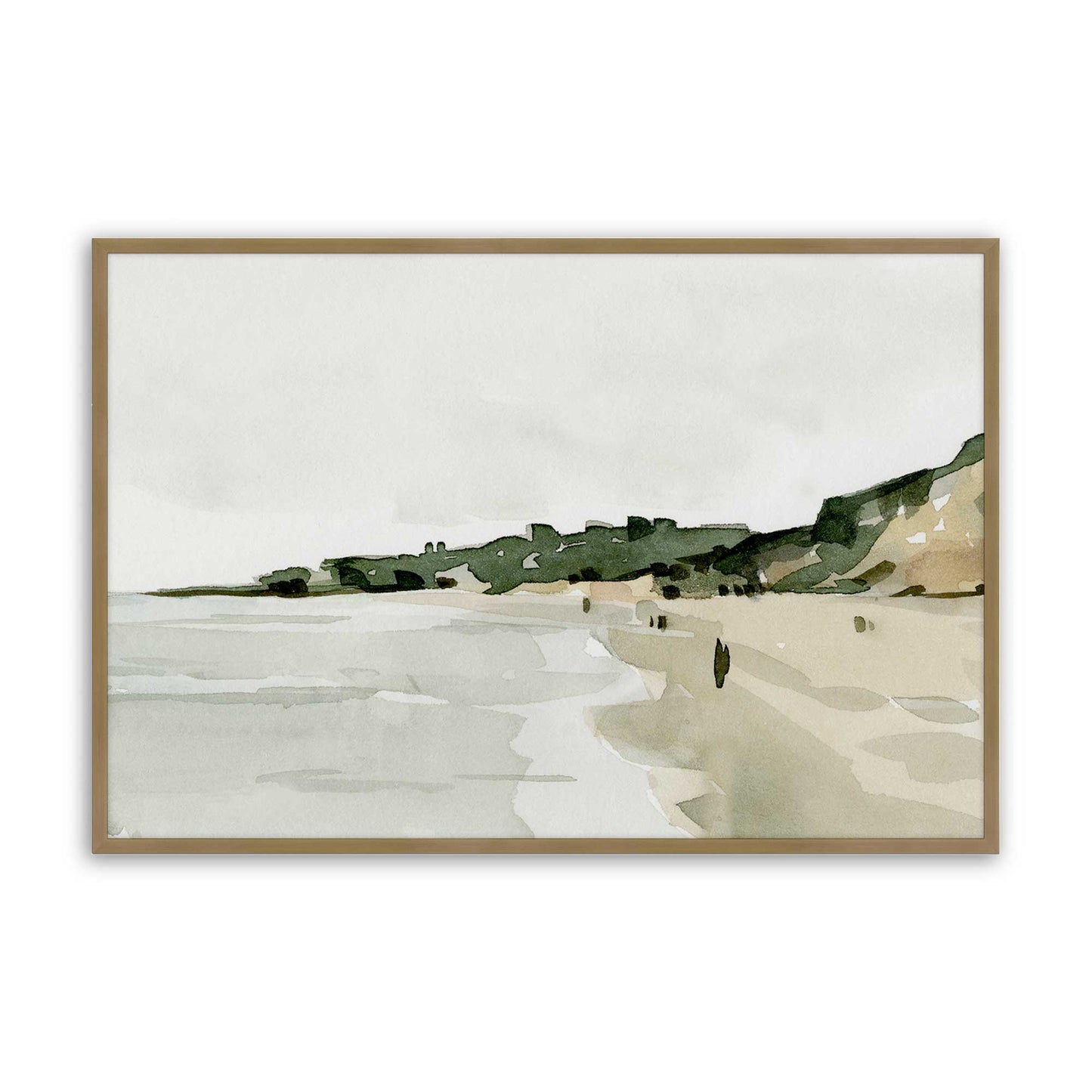 [Color:Brushed Gold], Picture of art in a Brushed Gold frame
