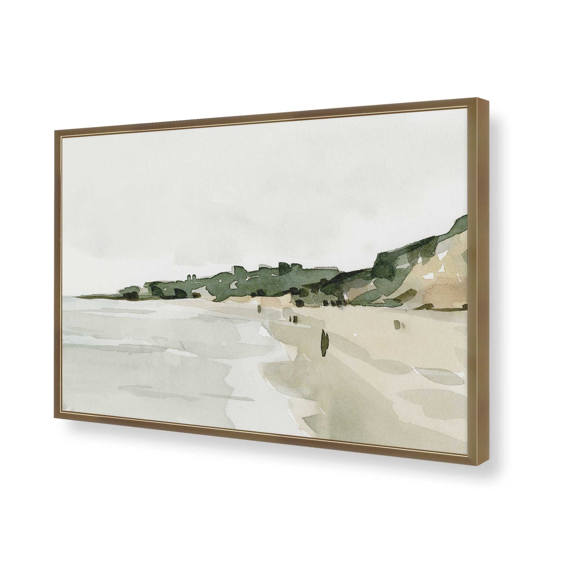 [Color:Brushed Gold], Picture of art in a Brushed Gold frame of the corner