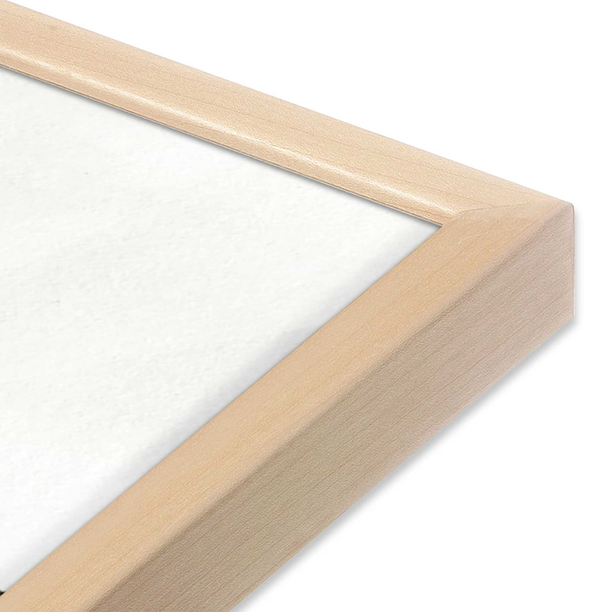 [Color:Raw Maple], Picture of art in a Raw Maple frame at an angle