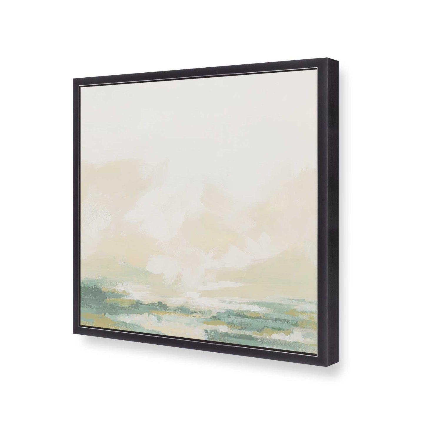 [Color:Weathered Zinc], Picture of art in a Weathered Zinc frame at an angle