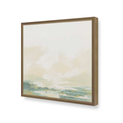 [Color:Brushed Gold], Picture of art in a Brushed Gold frame at an angle