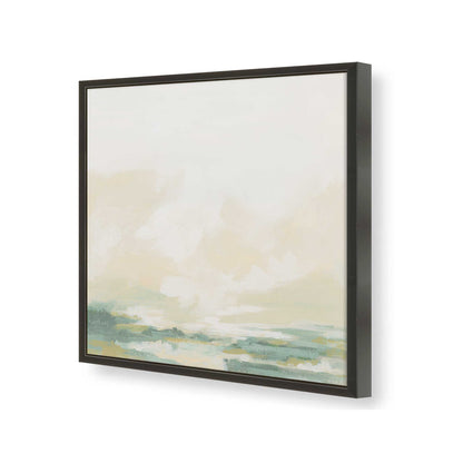 [Color:Satin Black], Picture of art in a Satin Black frame at an angle