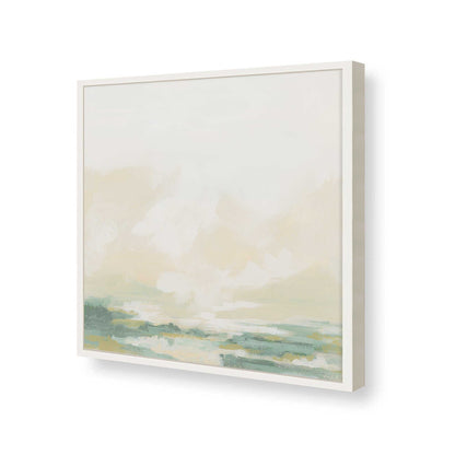 [Color:Opaque White], Picture of art in a Opaque White frame at an angle