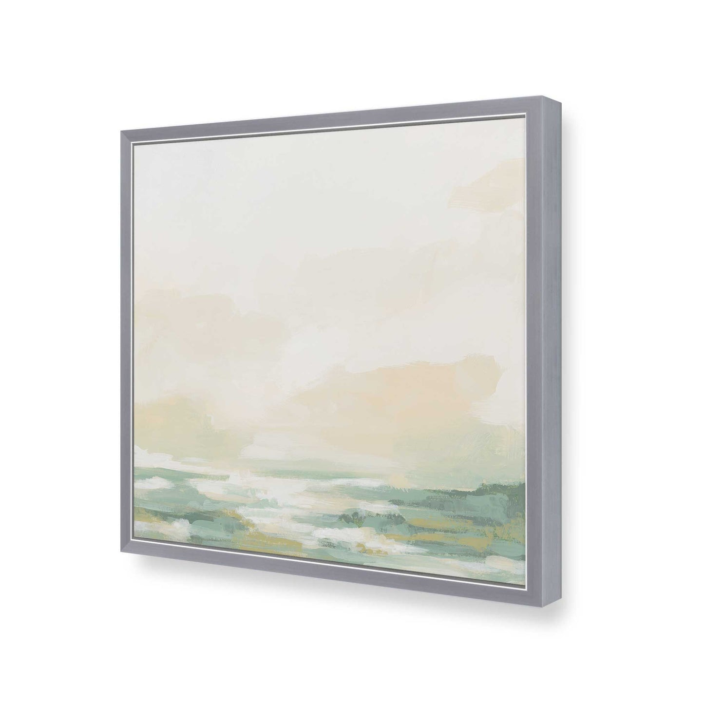 [Color:Polished Chrome], Picture of art in a Polished Chrome frame at an angle